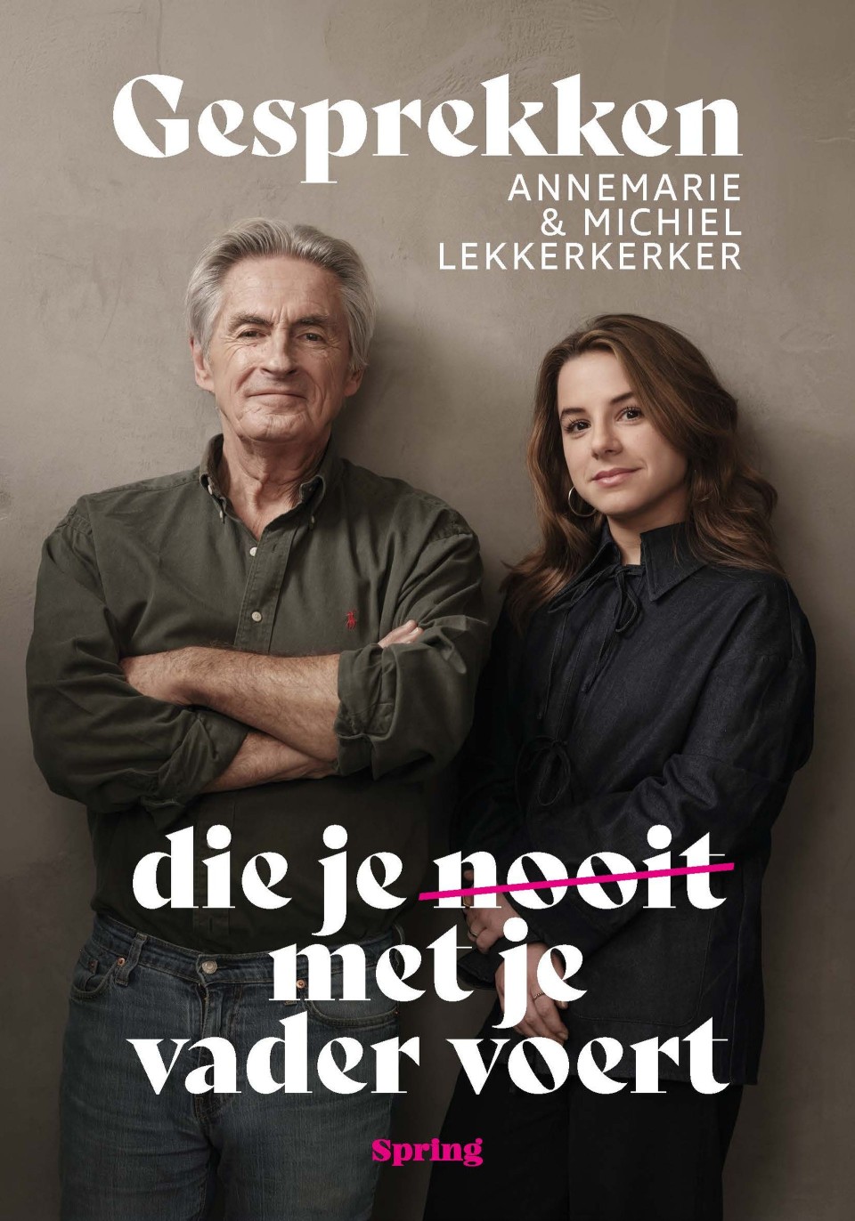 Illustratieve boekcover Gesprekken die je nooit met je vader voert